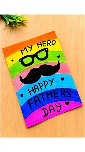 😍😯Don't Miss💡🎉Beautiful💕 Happy Father's Day Card 2025 using white paper🫰#art#youtubeshorts#shorts