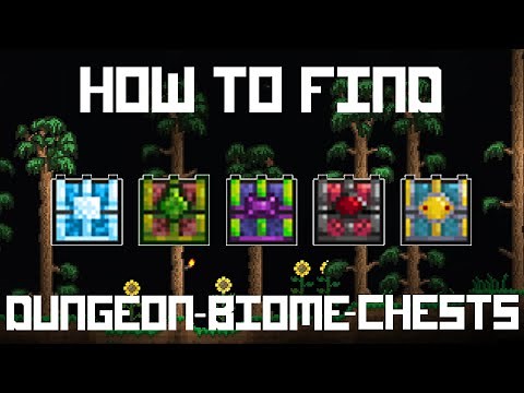 Terraria 1.3 - How to find Dungeon-Biome-Chests quick!