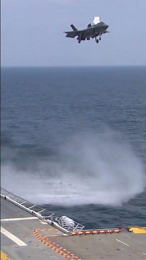 Watch this 5th generation stealth fighter perform vertical takeoff and landing #f35b #Aircraft