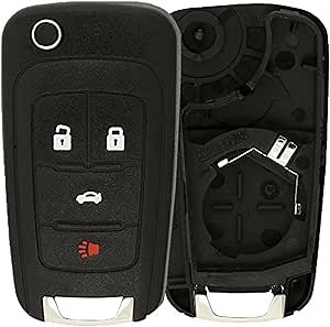 KeylessOption Just The Case Keyless Entry Remote Control Car Key Fob Shell Replacement for OHT01060512