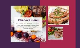 Obědové menu – Šablona od Nicepage