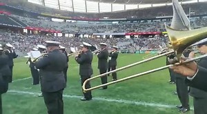 WATCH || The SA Navy Band live at Cape Town stadium ahead of the test match between South Africa and Wales 16 July 2022. Information and Footage by SA Navy || Corporate Communication || External Communication. #SANDF #SANavy #SANavyBand #SARugby | SA National Defence Force