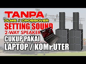 Setting Laptop / Komputer untuk DLMS Sound System 2-way Speaker | VLC Player & Mixcraft 9 Pro Studio
