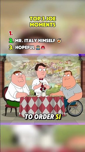 Top 3 Funny Joe Swanson Moments #familyguy