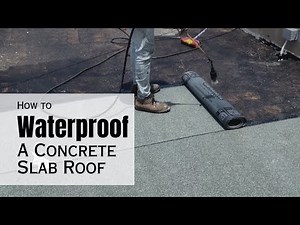 How to Waterproof a Concrete Slab Roof using Bitumen Waterproof Membrane with Granule