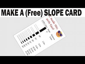 How to make a Slope Card - works on ANY map, anywhere.