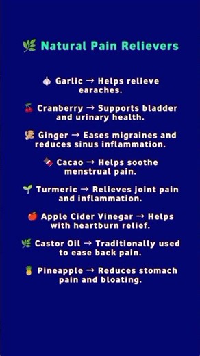 8 Natural Pain Relievers That Actually Work 🌿💆‍♀️