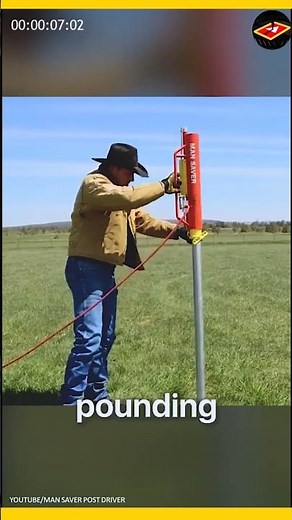 Effortless Fencing! Automatic Post Driver Saves Time & Money.