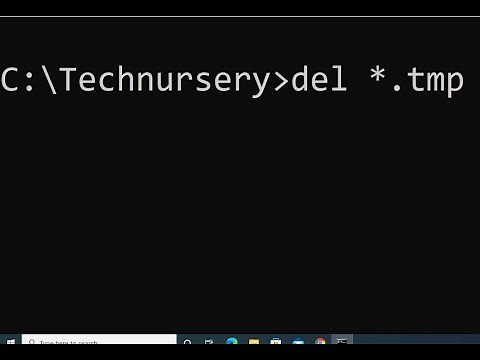 Delete temporary files tmp files in windows 10 using CMD commands .TMP files deleted Windows 10
