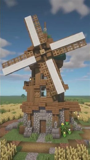 Minecraft Builds a Giant Windmill in Seconds! 🌾 #minecraft