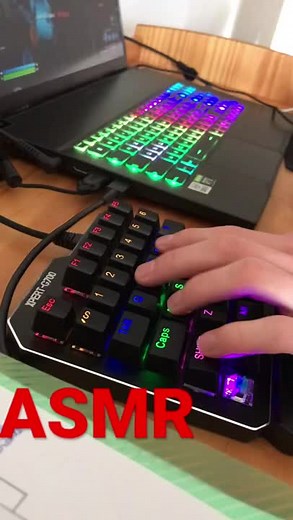 ASMR ON A SMALL KEYBOARD #asmr #clavier #fortnite #keyboard #satisfying