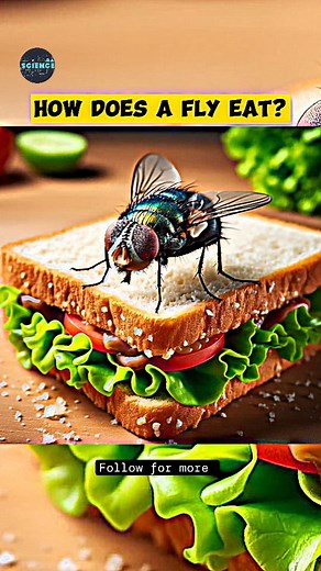 4.5K views · 92 reactions | How does a fly eat?#science #biology #physics #chemistry #technology #education | science Guru | Facebook