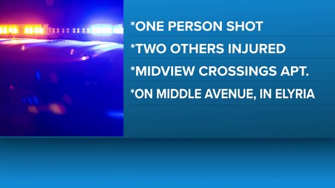 Elyria police: 1 shot, 2 others hurt at Midview Crossings Apartments