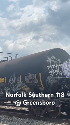 Norfolk Southern manifest train 118 arrives at Greensboro 05/31/2025