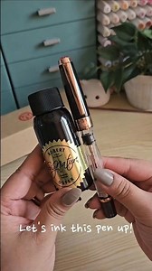 Let's ink this TWSBI Diamond 580 Smoke Rosegold fountain pen with Pink Squirrel Robert Oster Ink