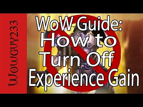 World of Warcraft Guide: How to Turn Off Experience Gain