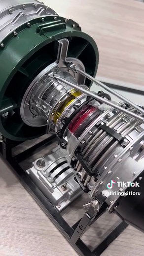 Magnify this model several times, it has propelled countless planes off the land#turbofan #stirlingkit #jetengine