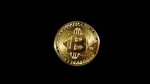 Golden Bitcoin Rotating On Black Background Stock Footage Video (100% Royalty-free) 1065137704 | Shutterstock