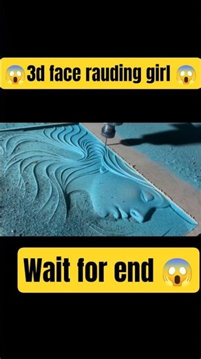 🫣3d carving face' rauding 😱 with cnc router #youtubeshorts #shorts #wood