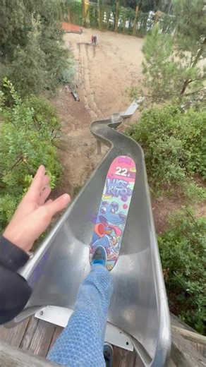 No way you can go down this slide #skate