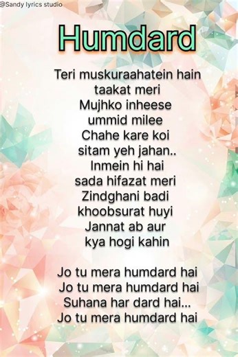 Humdard Lyrics💔 | When Love Hurts the Most | Soulful Arijit Singh Vibes #shorts #viralshorts #lyrics