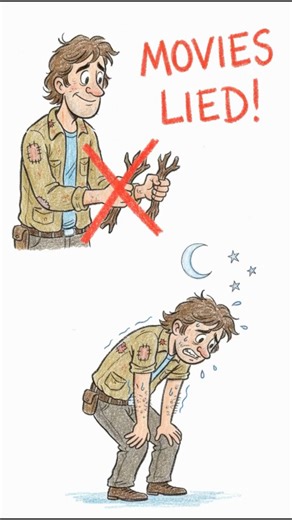 Survival Movies Lied: You CAN'T Just Rub Two Sticks Together 🔥 #shorts