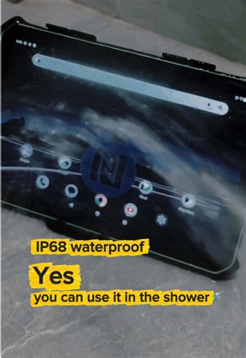 Shower time? Video on👀Touch still works👀 IP68 waterproof tablet💪 #EGOTEK #ruggedtablet #AndroidTablet #Tablet #4GTablet #waterproof