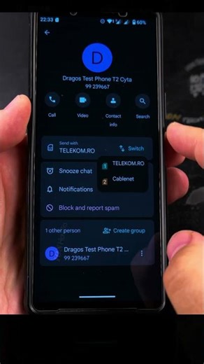 Android Multi SIM eSIM Select Phone When Senging Text SMS Messages