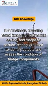 How is NDT used to assess the structural integrity of bridges? Let’s find out! Watch now! #NDT #ANDT | ANDT - Advanced Institute of Nondestructive Testing & Training