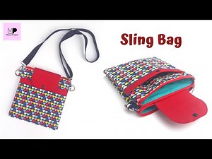 Sling Bag Tutorial | How to make sling bag | Diy Sling bag tutorial