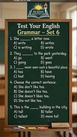 Test your english grammar -Set 6