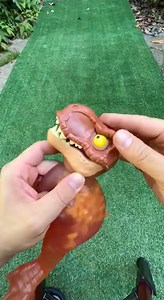 Watch a T-Rex take over my garden