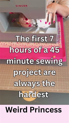 The first 7 hours of a 45 minute sewing project are always the hardest #sewing #humour #crafts #diy