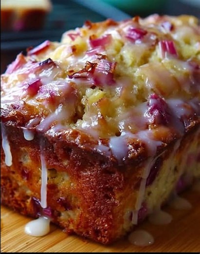 Lemon Rhubarb Loaf Recipe: Baking Guide PDF (digital Download) - Etsy