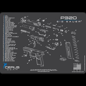 SIG SAUER® P320 Schematic Handgun Mat