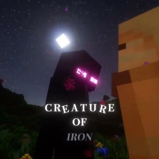enderman vs iron golem #minecraft #memes #viral #aura