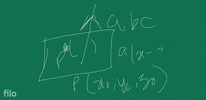 Equation of plane perpendicular to a given vector and passing t... | Filo