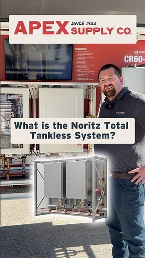 Noritz total tankless system - great for commercial tankless water heater installations 💦