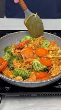 Oriental style chicken with broccoli, easy and delicious! #foodrecipe #cooking #shorts