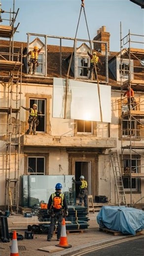 Ruined Exterior to Modern Glass Building | Construction Timelapse