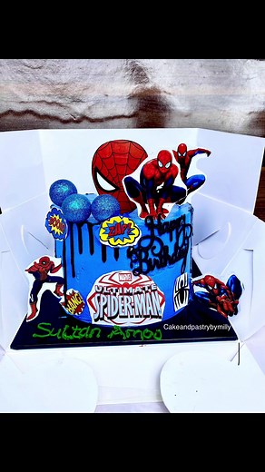 Spider-Man Themed 3 Layer Cake in Lagos | Cake & Pastry by Milly