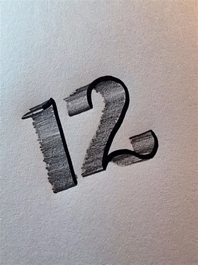 Digits drawing by double pencil 📝#drawing #drawingtutorial #usatiktok🇺🇸 #draw #tiktokartist