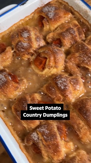 These Sweet Potato Country Dumplings should be on EVERY holiday table! 🥟🍠 Wanna spice things up this Thanksgiving? Swap that sweet potato casserole out for these Sweet Potato Country Dumplings! 😋 Get the full recipe in the comments of this video! Inspiration: @mirandastayclassy 🧑‍🍳: Nicole McLaughlin | Allrecipes