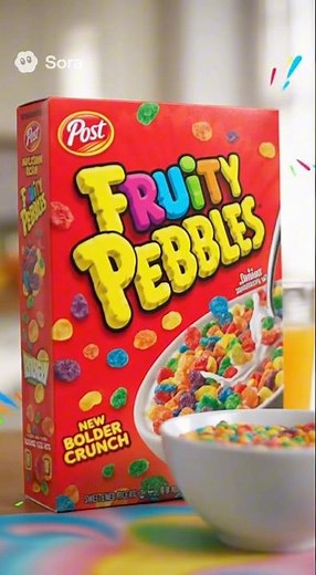 Fruity Pebbles and Cocoa Pebbles commercial (Sora 2)