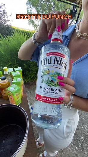 recette punch 🌞🍹 Bien sur, tu peux varier les jus ! Santé 🍹#alcool#recette#punch#cocktail#été#chaleur#soleil#ile#foryou#pourtoi#fypシ