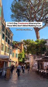 ✨ Creating a 3-Day Itinerary for Trastevere ✨ Discover the heart of Rome’s most charming neighborhood with this guide, perfect for anyone who loves walking, exploring, and soaking in authentic Roman vibes. ✨ Day 1: Historic Highlights & Hidden Gems ✅ Morning: Start your day at Santa Maria in Trastevere, one of the oldest churches in Rome with stunning mosaics. Wander through the nearby cobblestone streets to immerse yourself in the local charm. ✅ Lunch: Join the Top Food Street Tour to dive into