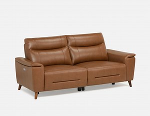AURELIE leatherette power reclining sofa | Structube