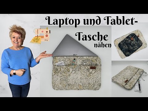 DIY Laptop-Tasche nähen - in zwei Größen! Einfache Anleitung für Anfänger
