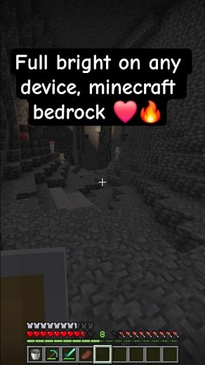 How to get full bright on minecraft bedrock ❤️🔥 #minecraft #bedrock #xbox #switch #playstation