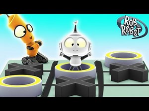 Rob and Friends Play Tic-Tac-Toe on Puzzle Planet! 🧩🪐| Rob The Robot | Preschool Learning